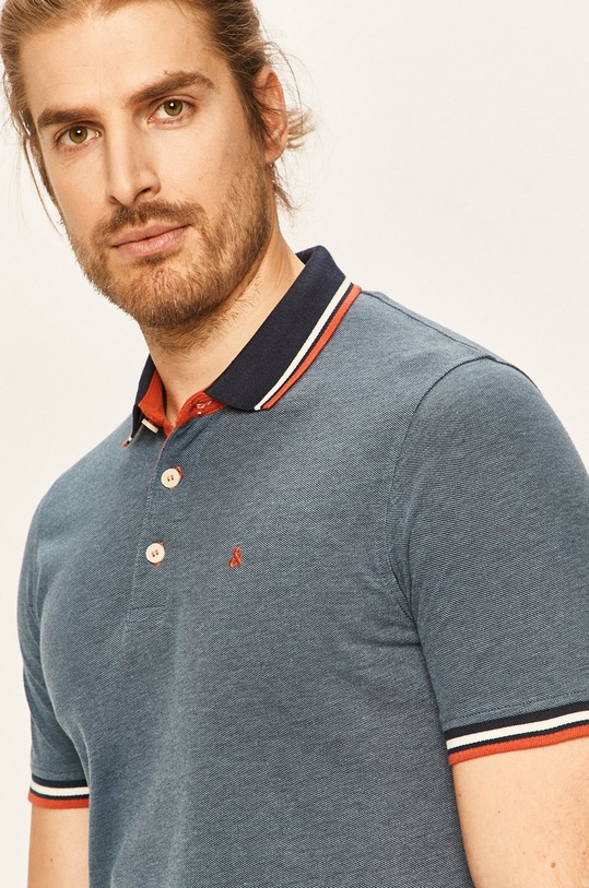 Polo tričko Jack & Jones modrá 12136668
