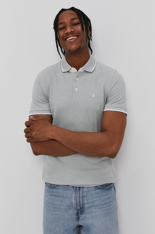 Jack & Jones Polo bawełna zielony 12136668