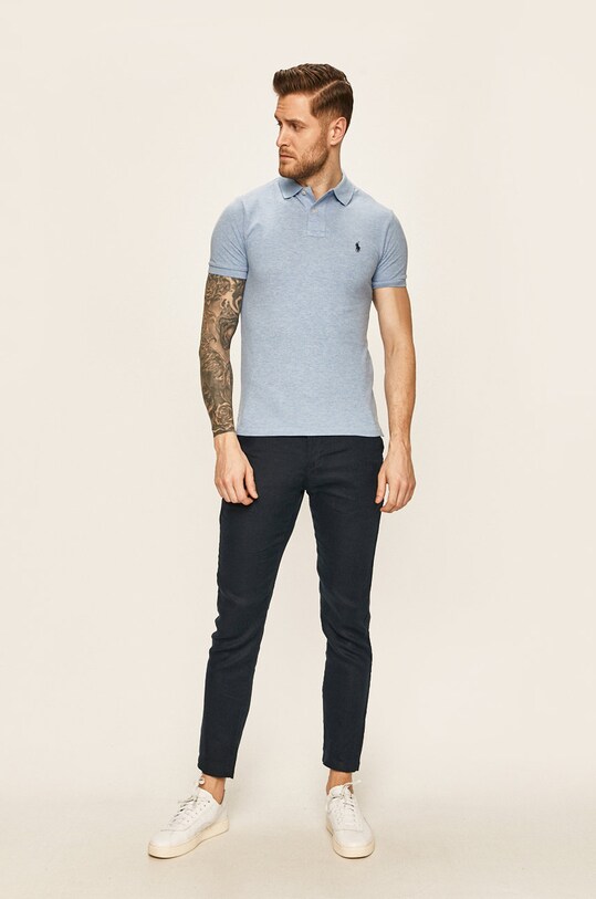 Polo Ralph Lauren - Поло 710548797013 блакитний AA00