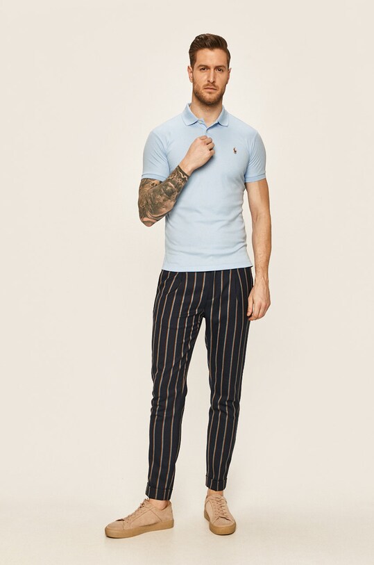 Polo Ralph Lauren - Поло 710685514004 блакитний AA00