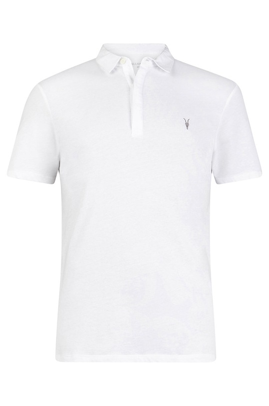 AllSaints - Polo tričko Brace SS Polo MD103H bílá