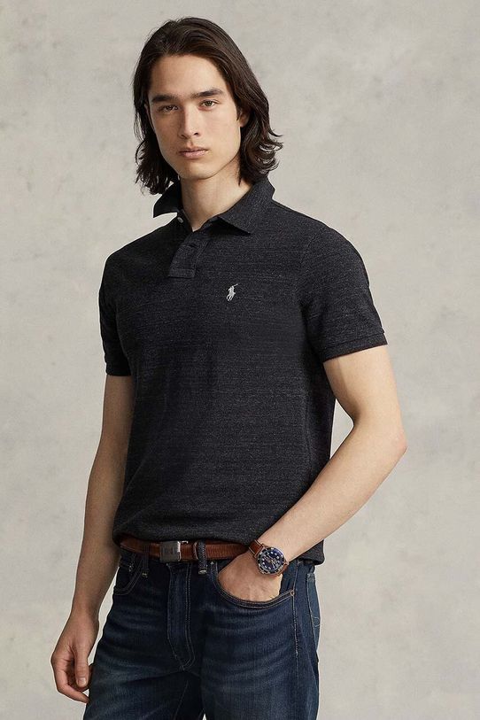 Polo Ralph Lauren - Poló sima fekete 710536856031