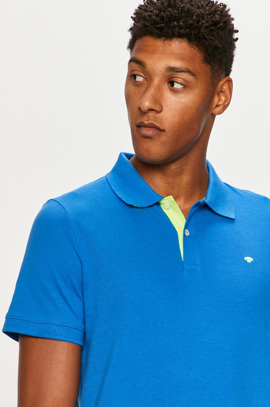 Tom Tailor Denim - Polo bawełna turkusowy 1016502.20587