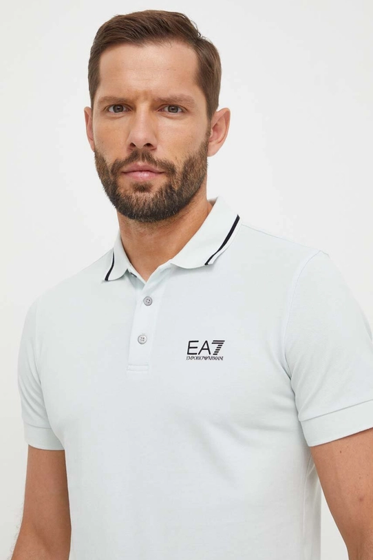 EA7 Emporio Armani polo turkusowy 8NPF06.PJ04Z