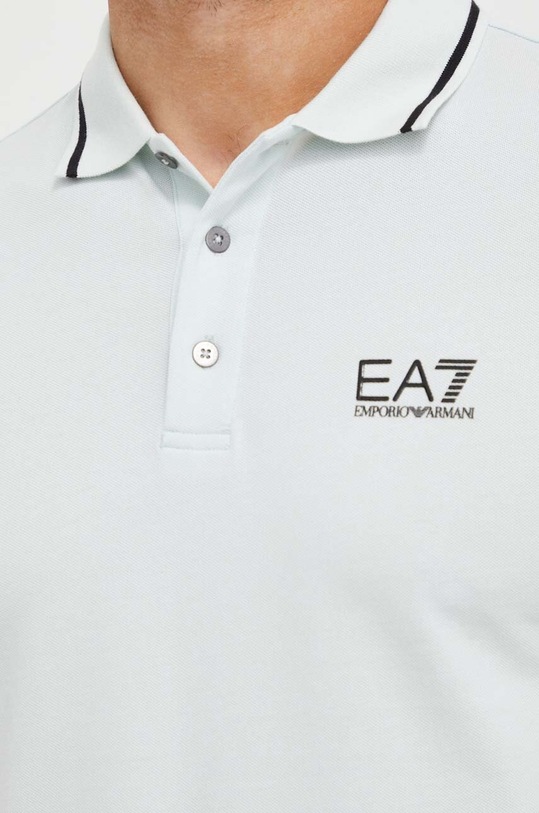EA7 Emporio Armani polo 8NPF06.PJ04Z turkusowy
