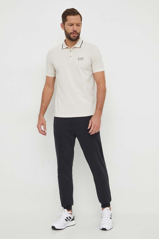 EA7 Emporio Armani Πόλο 8NPF06.PJ04Z μπεζ SS24