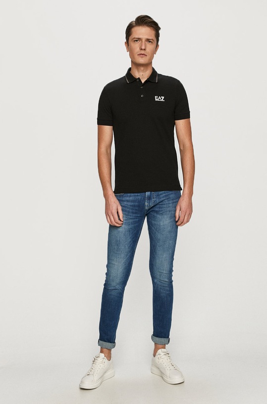 EA7 Emporio Armani - Polo tričko 8NPF06.PJ04Z černá SS24