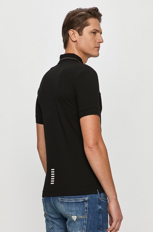 Ρούχα EA7 Emporio Armani - Πόλο 8NPF06.PJ04Z μαύρο