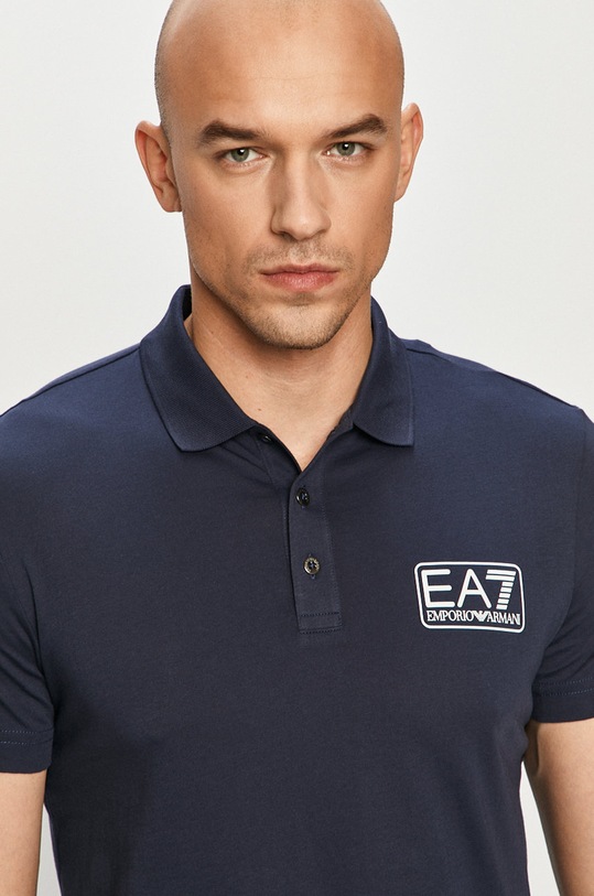 EA7 Emporio Armani - Polo 8NPF12.PJNQZ granatowy 8NPF12.PJNQZ
