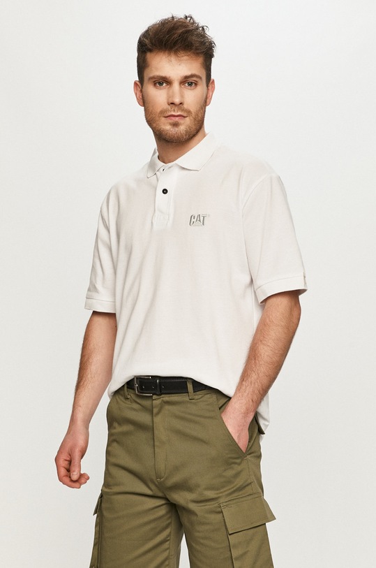 CAT Footwear tricou Polo 2620110.10110 alb AA00
