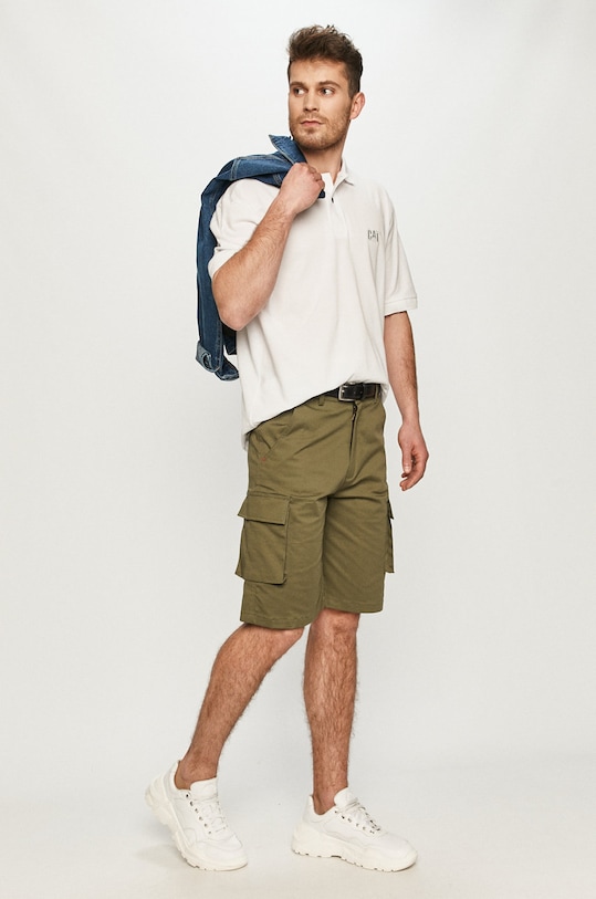 CAT Footwear tricou Polo regular alb 2620110.10110