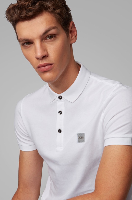 BOSS tricou Polo alb 50378334.NOS