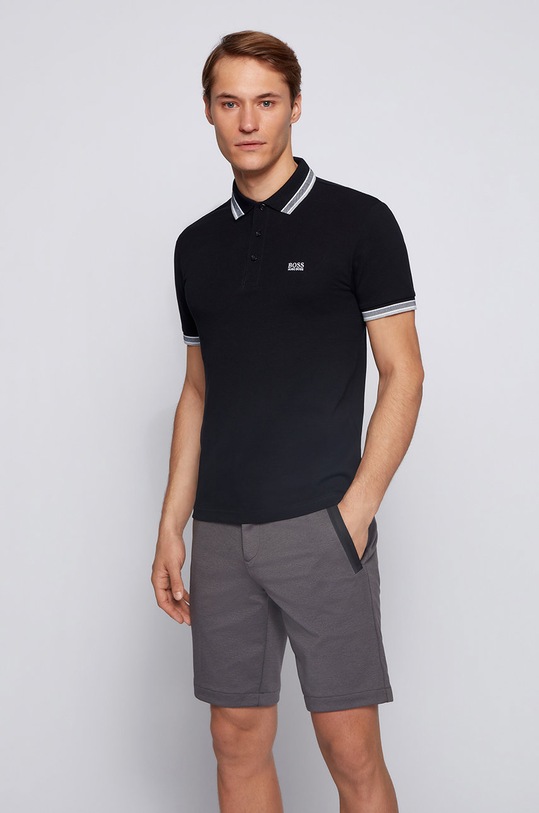 BOSS Polo 50198254.NOS nadruk czarny 50198254.NOS