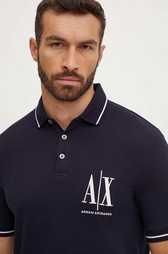 Odzież Armani Exchange polo 8NZFPA.Z8M5Z.NOS granatowy