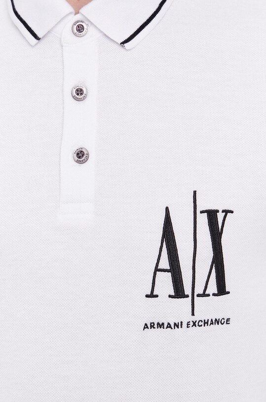 Polo majica Armani Exchange 8NZFPA.Z8M5Z.NOS bijela