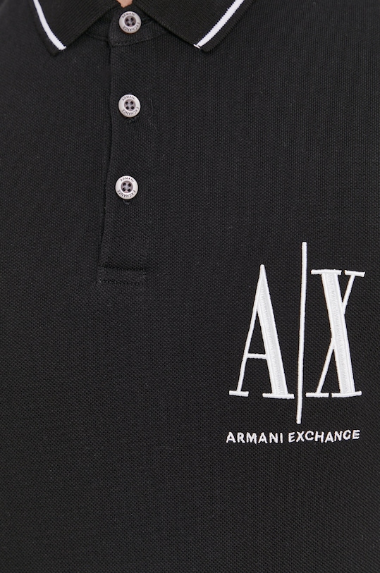 Polo tričko Armani Exchange 8NZFPA.Z8M5Z.NOS černá