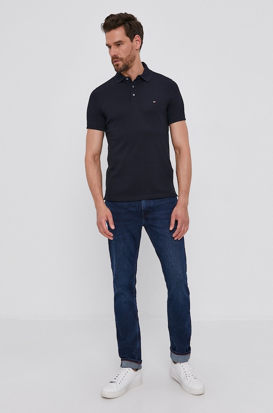 Поло Tommy Hilfiger MW0MW17771.NOS темно-синій SS21
