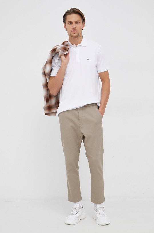 Polo tričko Selected Homme 16082840.BrightWhit biela AA00