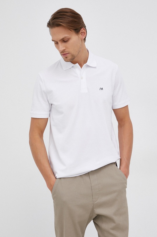 Polo tričko Selected Homme biela 16082840.BrightWhit