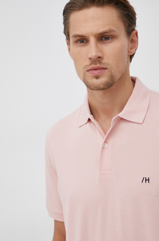 Selected Homme Polo różowy 16082840.SilverPink