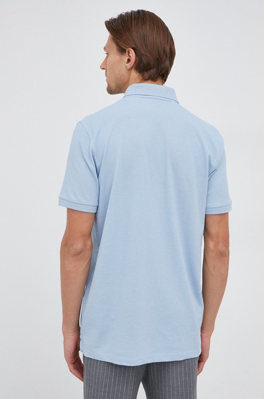 Îmbrăcăminte Selected Homme tricou Polo 16082840.Skyway albastru