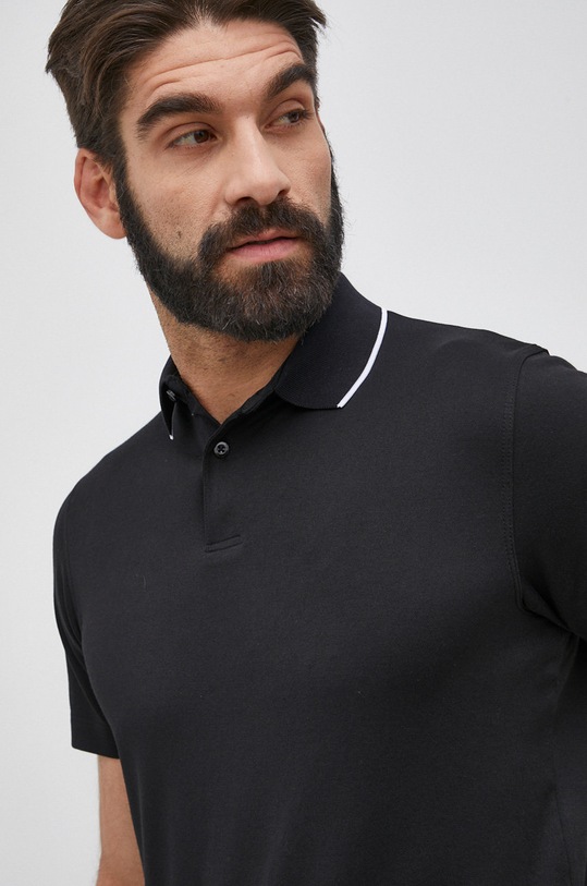 Selected Homme Polo czarny 16082844.Black