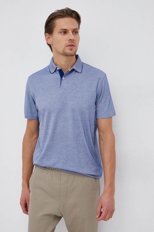 Polo tričko Selected Homme jemný vzor modrá 16082844.SodaliteBl