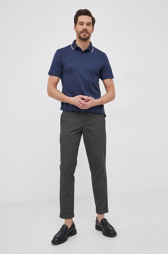 Polo tričko Selected Homme 16082844.NavyBlazer námořnická modř AA00