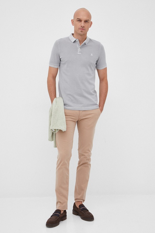 Marc O'Polo polo M22249653190 szary AA00