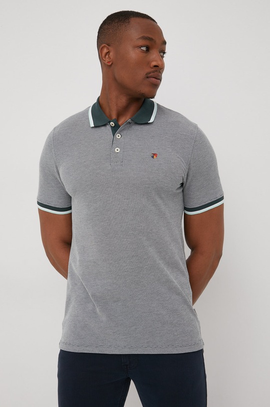 Polo tričko Premium by Jack&Jones regular zelená 12169064.DarkPetrol