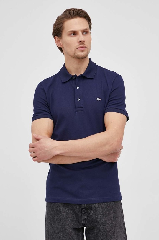 Lacoste cotton polo shirt cotton navy PH4014.