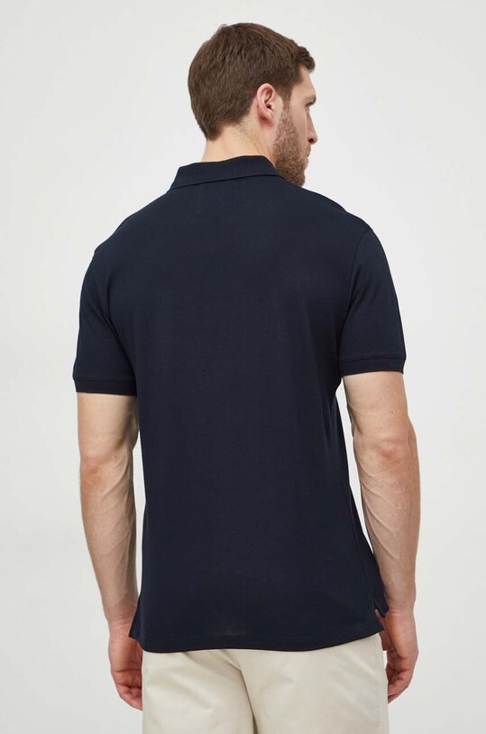 Oblačila Bombažen polo Emporio Armani 8N1FQ2.1JTKZ.NOS mornarsko modra