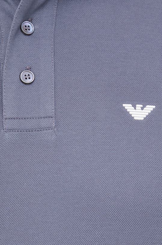 Emporio Armani polo bawełniane 8N1FQ2.1JTKZ.NOS szary