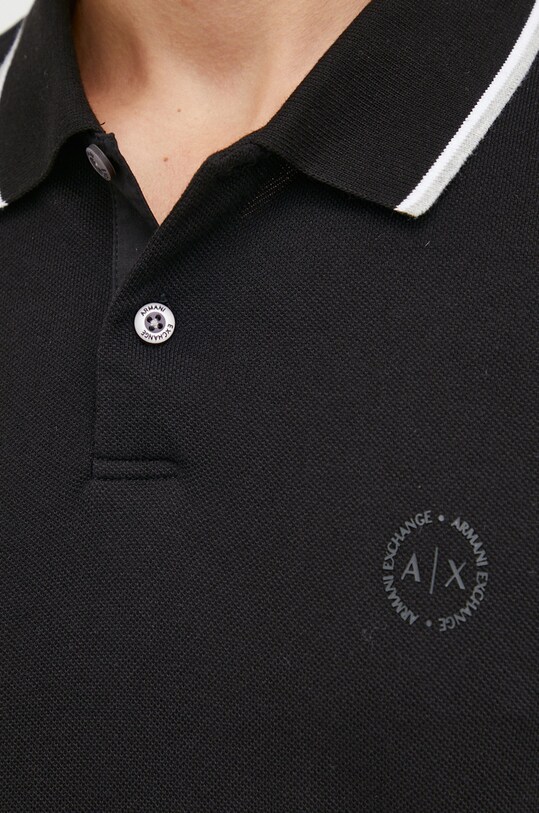 Хлопковое поло Armani Exchange 8NZF75.Z8M5Z.NOS чёрный