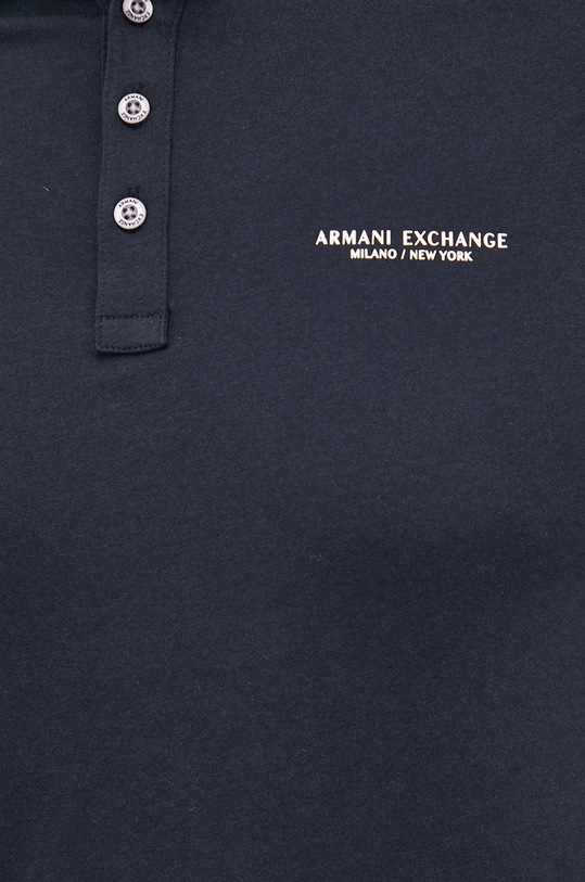 Armani Exchange polo de bumbac 8NZF80.Z8H4Z.NOS bleumarin