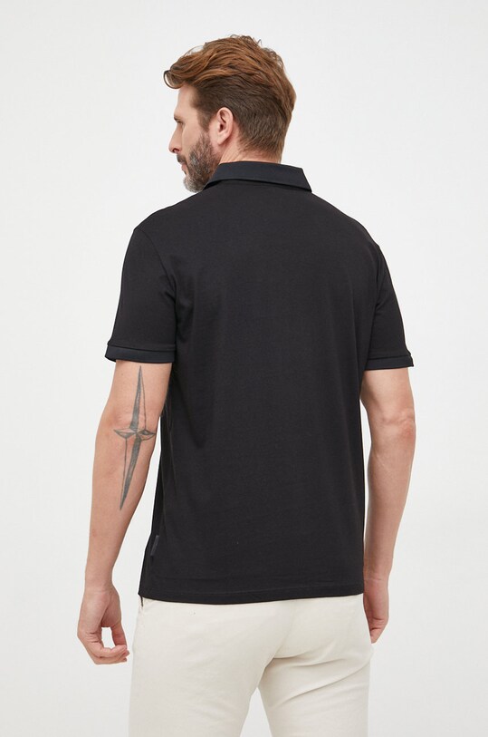 Одяг Бавовняне поло Armani Exchange 8NZF80.Z8H4Z.NOS чорний