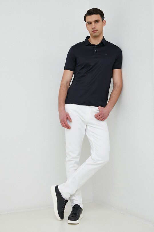 Поло Emporio Armani 8N1F96.1JUVZ.NOS тёмно-синий AA00