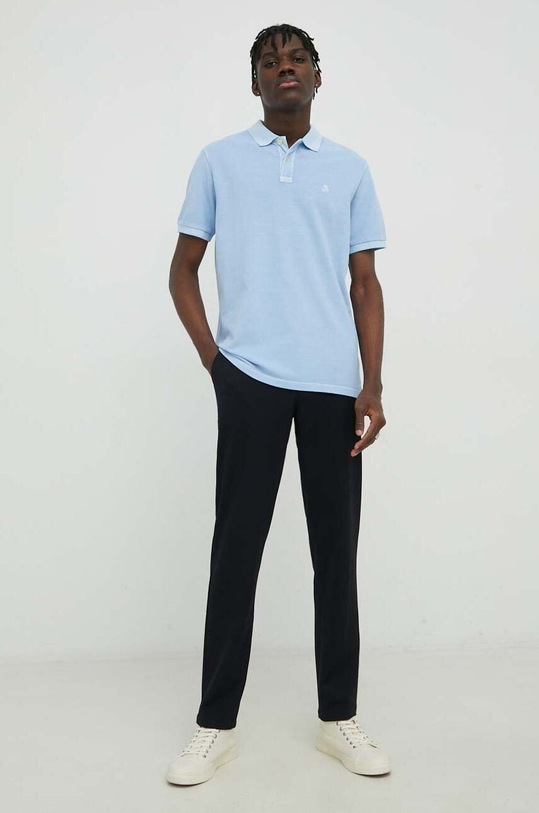 Marc O'Polo polo bawełniane M22226653000 turkusowy AA00