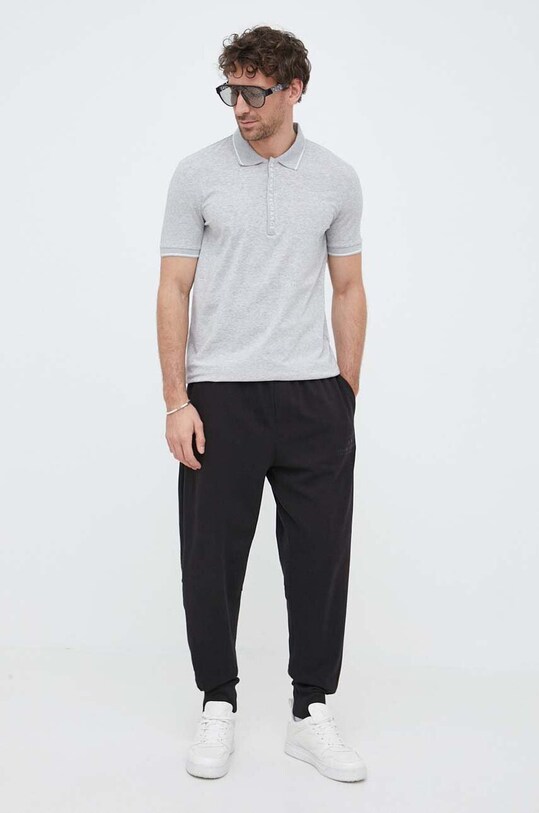 Polo tričko Armani Exchange 8NZF71.ZJH2Z.NOS sivá AA00