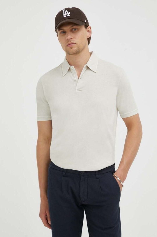 Marc O'Polo polo bawełniane beżowy M24221053056