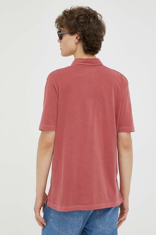 Oblačila Bombažen polo Marc O'Polo M24221053056 bordo