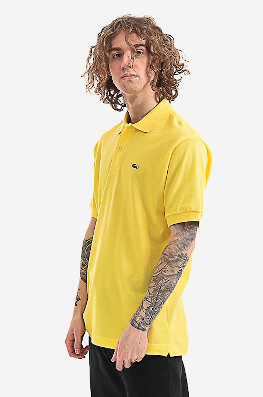 Lacoste cotton polo shirt L1212 HLL L1212.HLL yellow