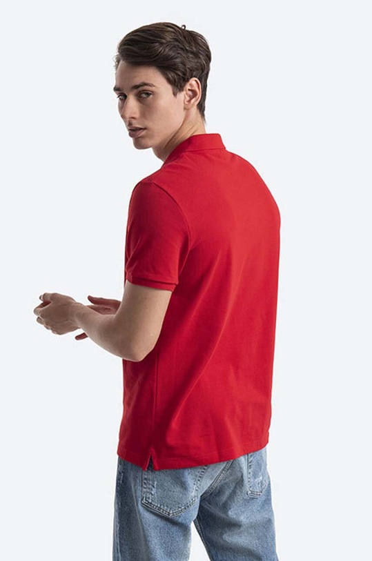 Odzież Lacoste polo bawełniane PH4012 240 PH4012.240 czerwony