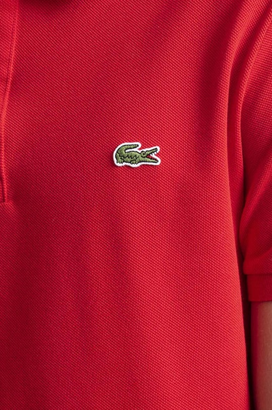 Bavlněné polo tričko Lacoste PH4012 240 červená PH4012.240