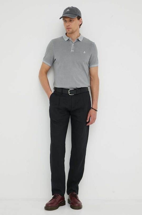 Polo tričko Marc O'Polo B21249653190 sivá AA00