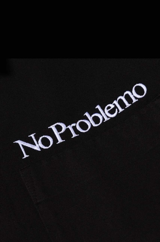 Aries cotton polo shirt black AR40114