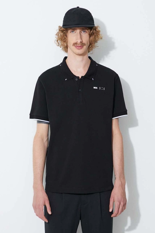 MCQ polo regolare nero 224020412