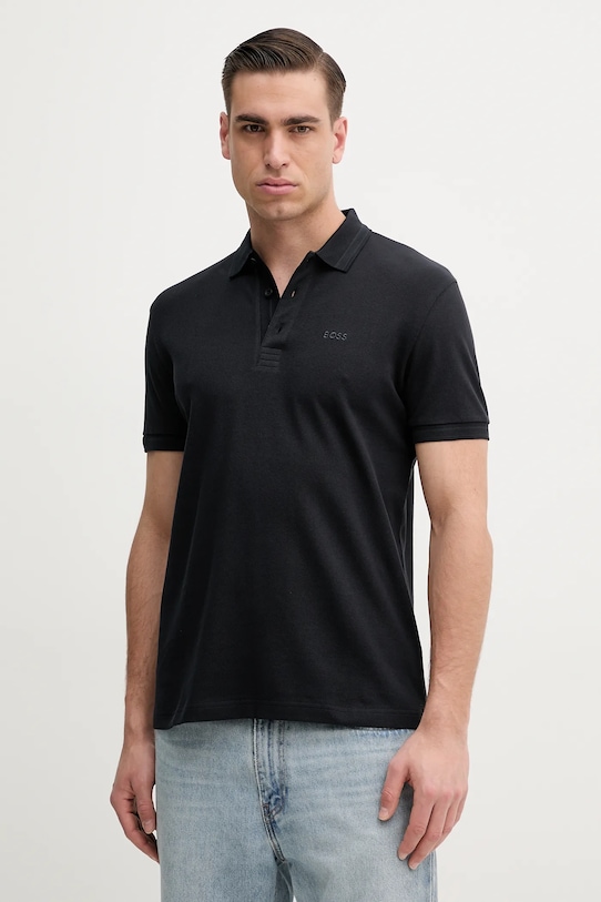 BOSS Green polo bawełniane Paddy bawełna granatowy 50469055