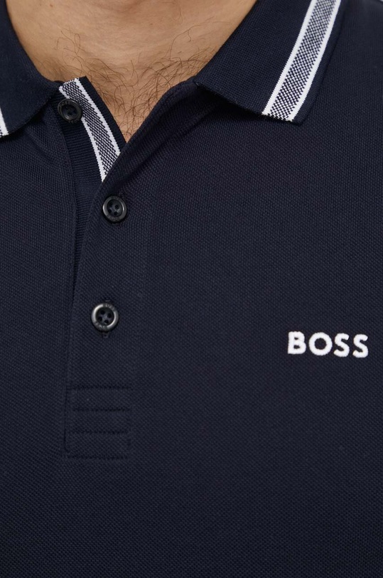 Бавовняне поло BOSS Green темно-синій 50469055