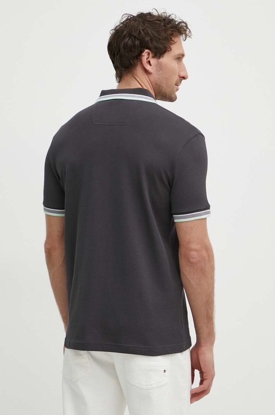 Odzież BOSS Green polo bawełniane 50469055 szary